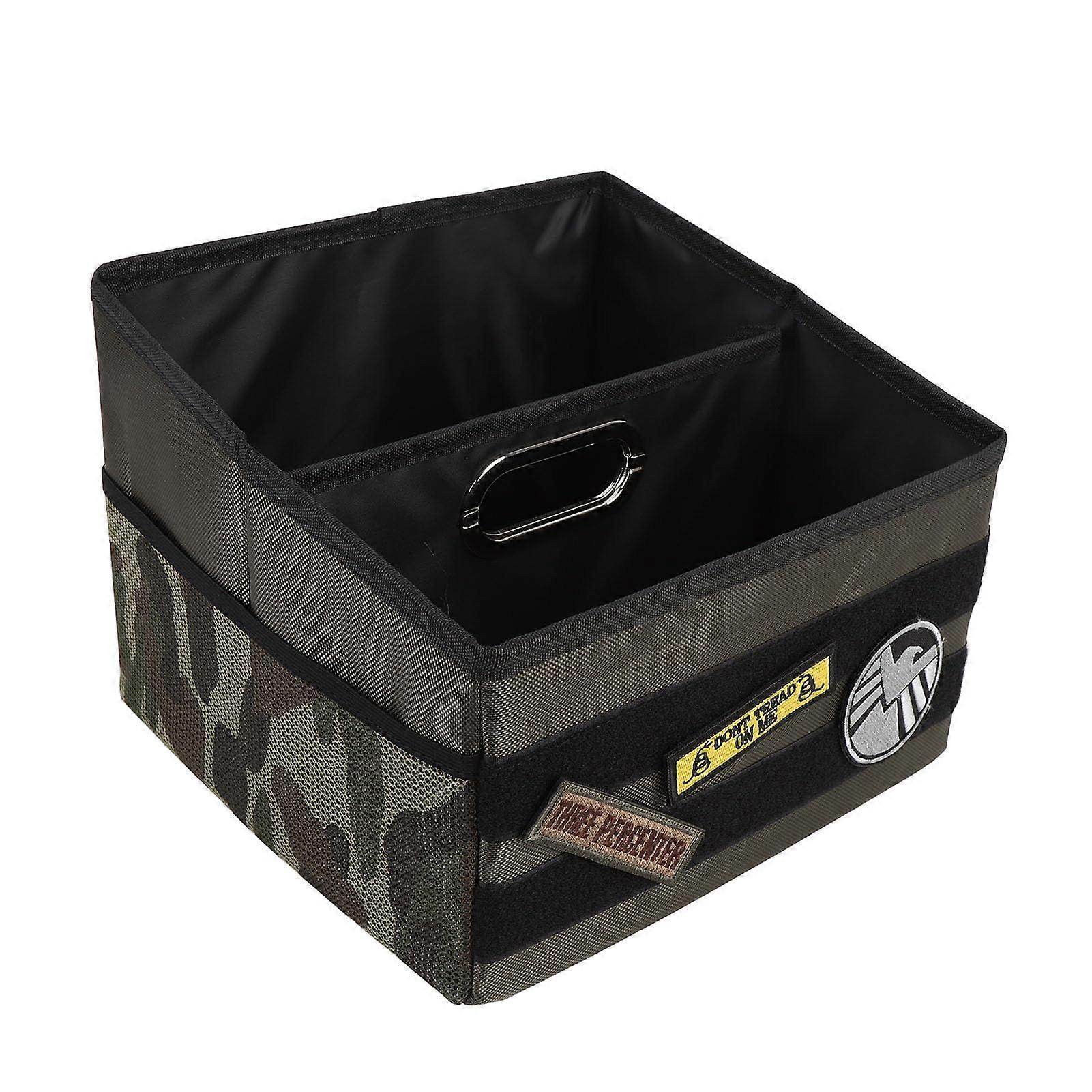 Car Trunk Organizer 18L Multi Compartment Storage Box for SUV Front or Back Seat Accessories