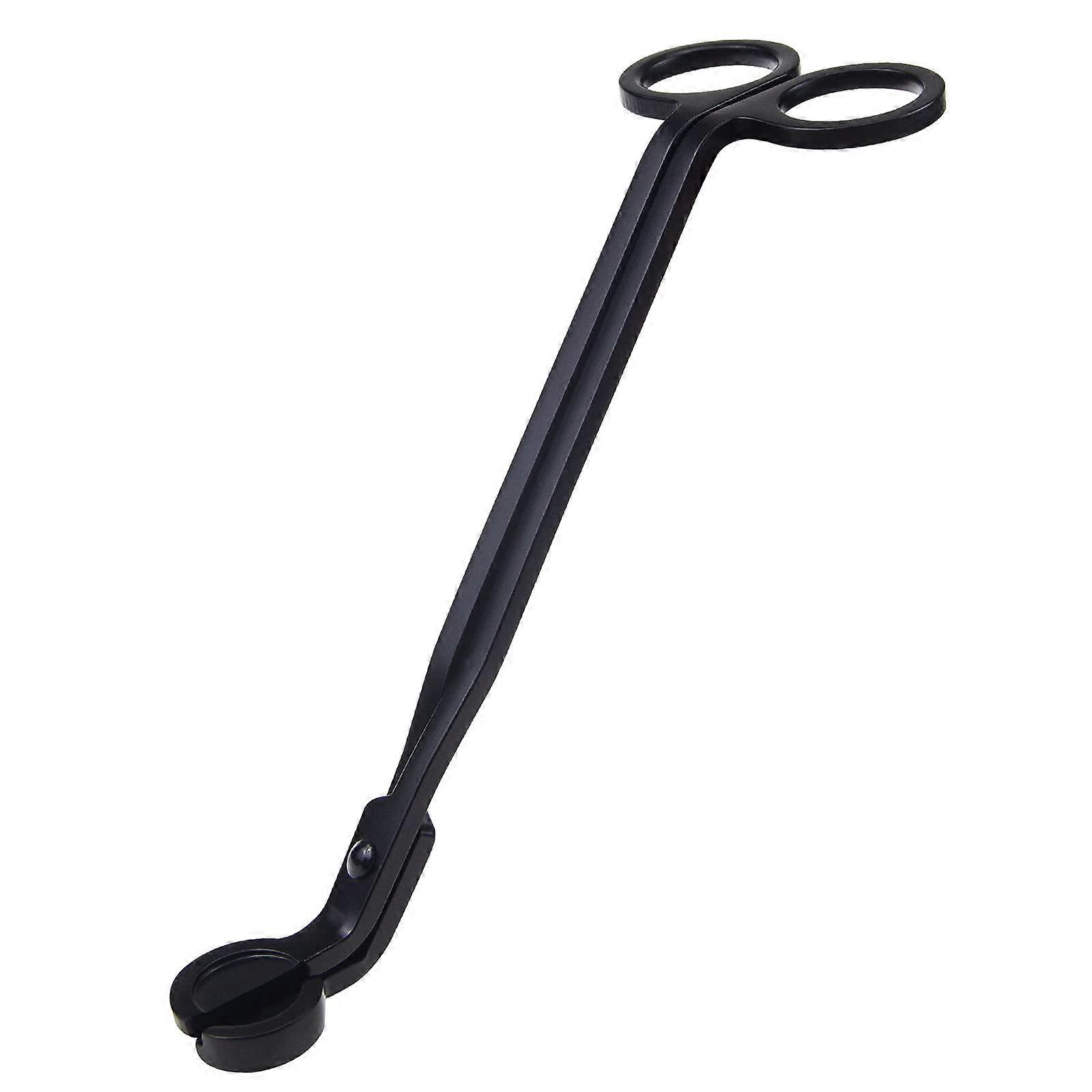 Candle Wick Trimmer Stainless Steel RustProof Long Handle Wick Scissors with Debris Tray