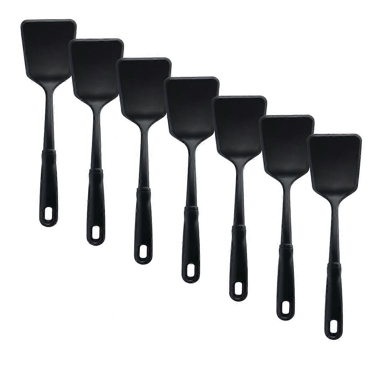 8Pack Heat Resistant Nylon Spatula Set with Soft Grip Handle for Nonstick Cookware
