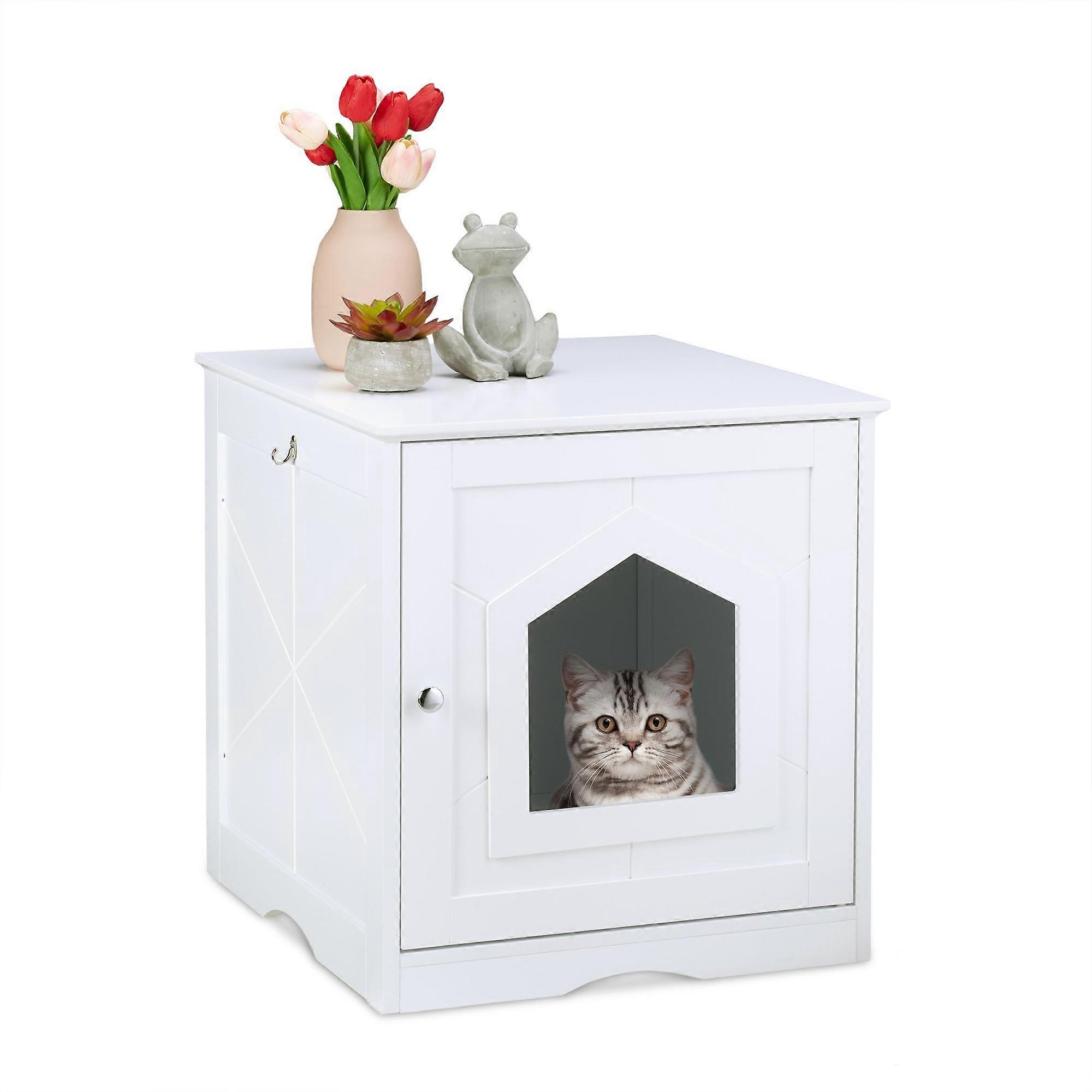 Kattskåp vitt