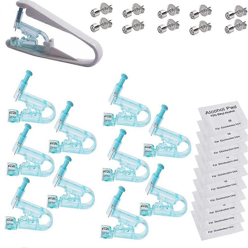20G Ear Piercing Gun Kit with 3mm Studs, Professional 17Piece Set and Assistant Tool