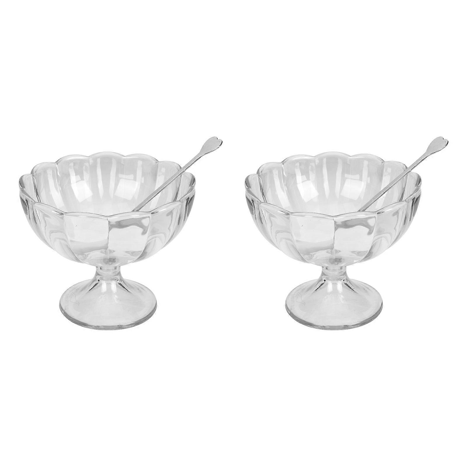Transparent Pudding Cup Multi-Function for Storage 2Sets Household Cups