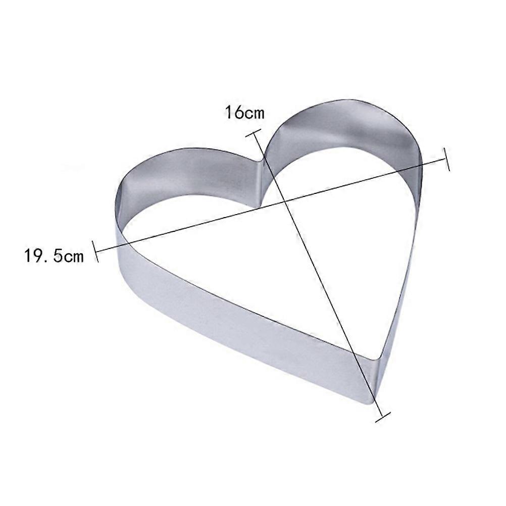 Biscuit Cutter Heart Shape for Baking with 3Pcs Stainless Steel Set
