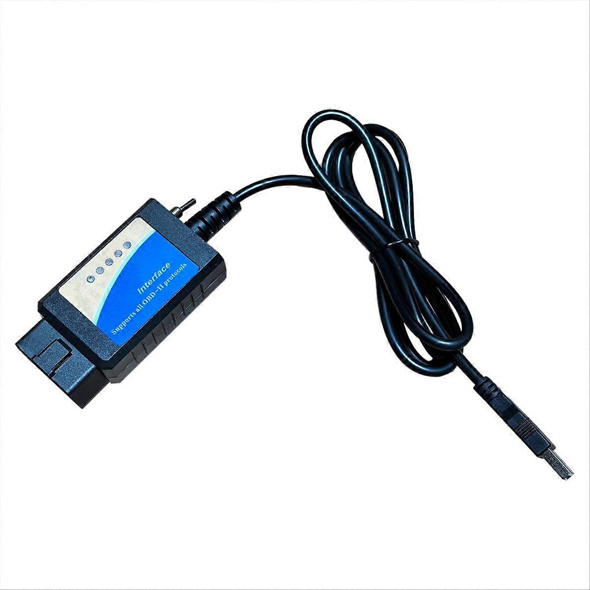 Elm327 USB Auto Diagnostic Scan Tool Chip Software Elm 327 Usb OBD Code Scanner