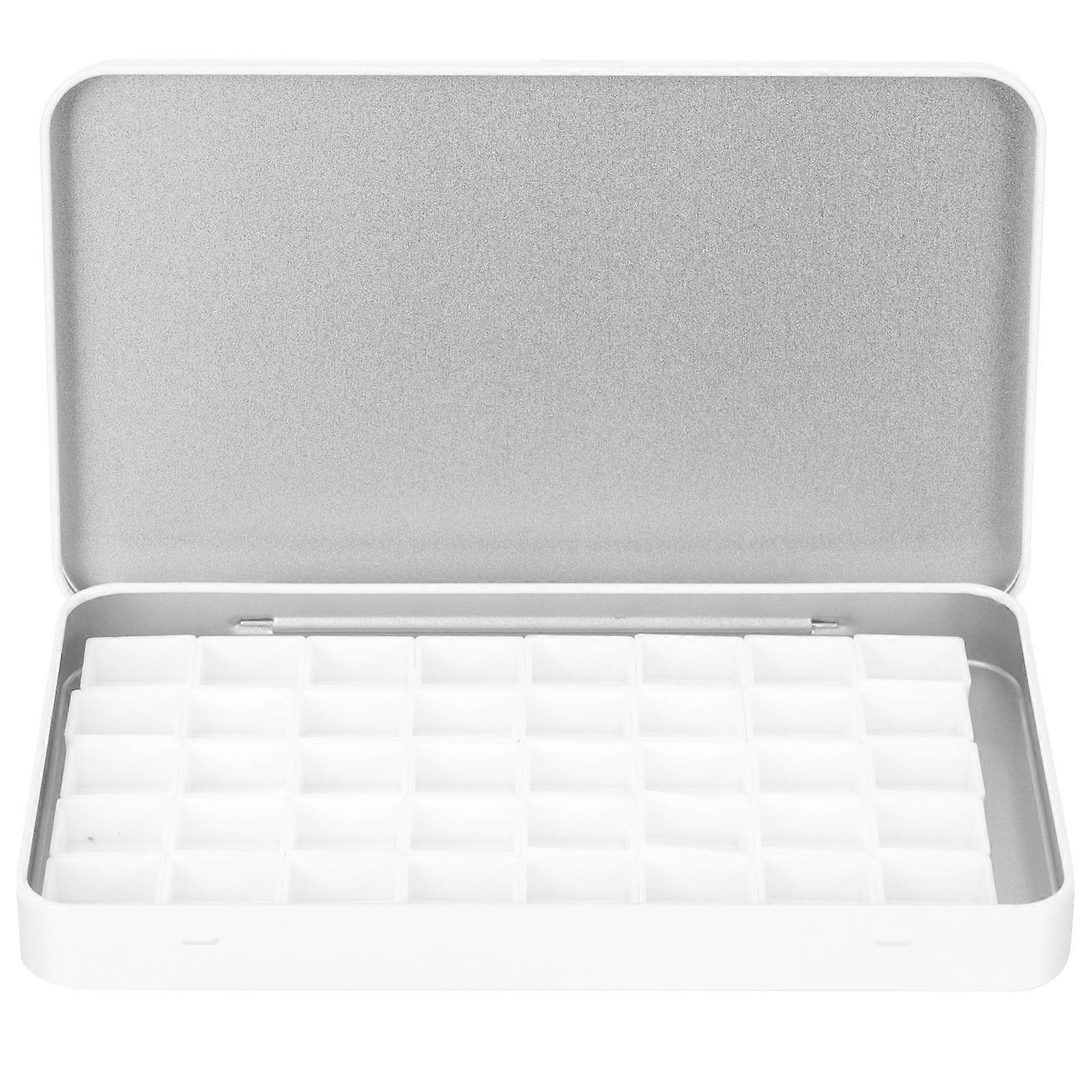 Watercolor Painting Set Household Painting Pan Multi-Function Rectangular White Convenient For Art Classes 1 Set