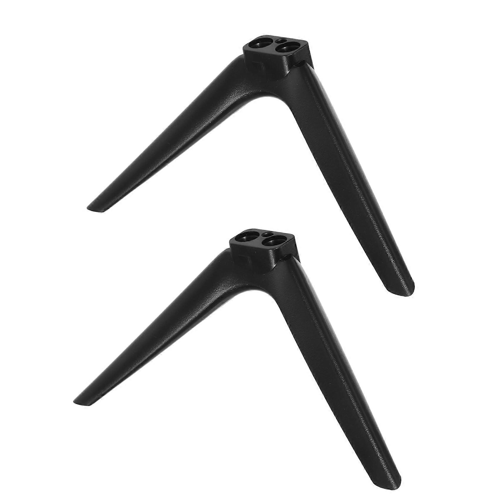 Universal TV Stand Replacement with NoDrill Installation, Adjustable Base for Flat Screen Monitors