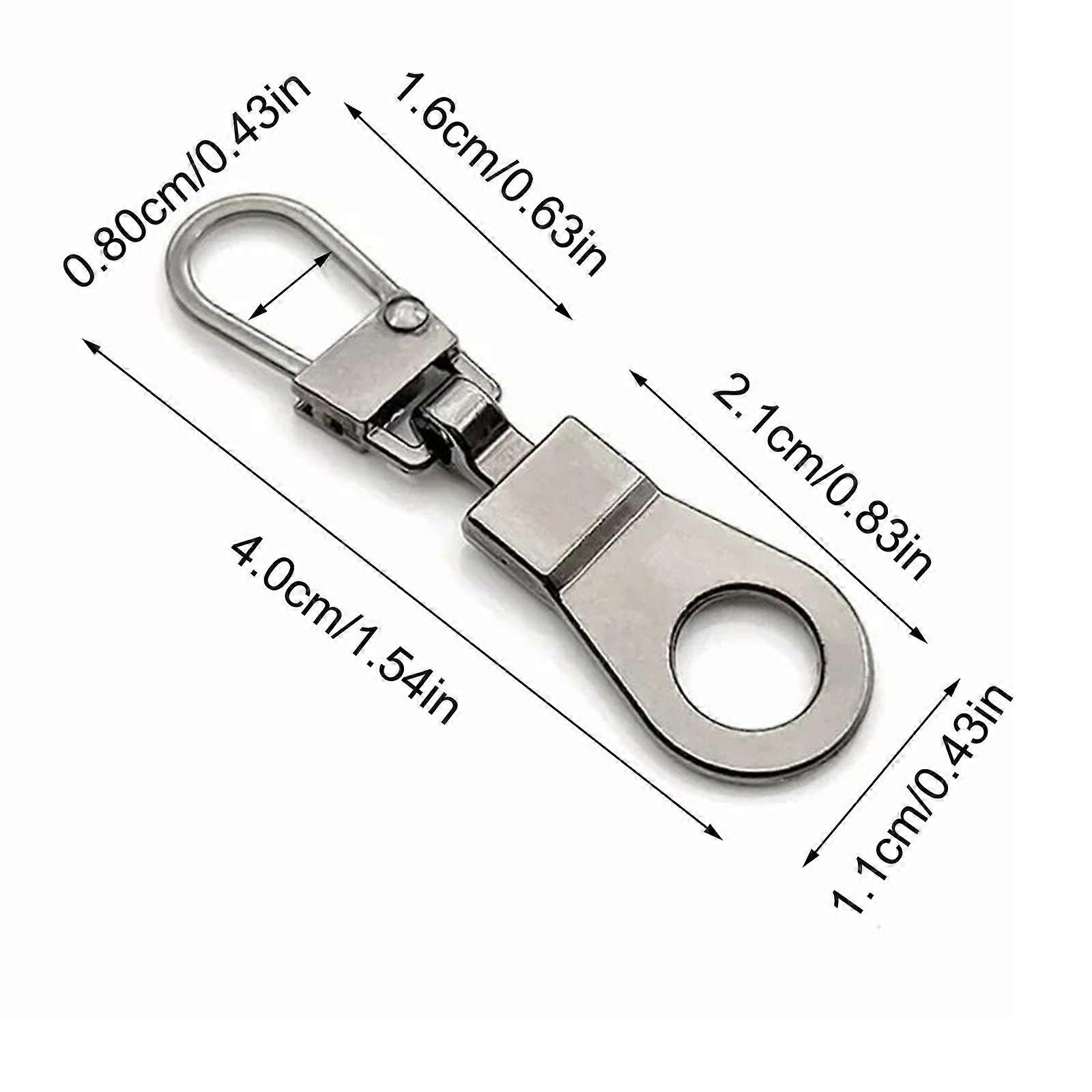 8PCS Metal Zipper Pull Replacement Tabs for Backpacks and Purses Quick  Durable Detachable