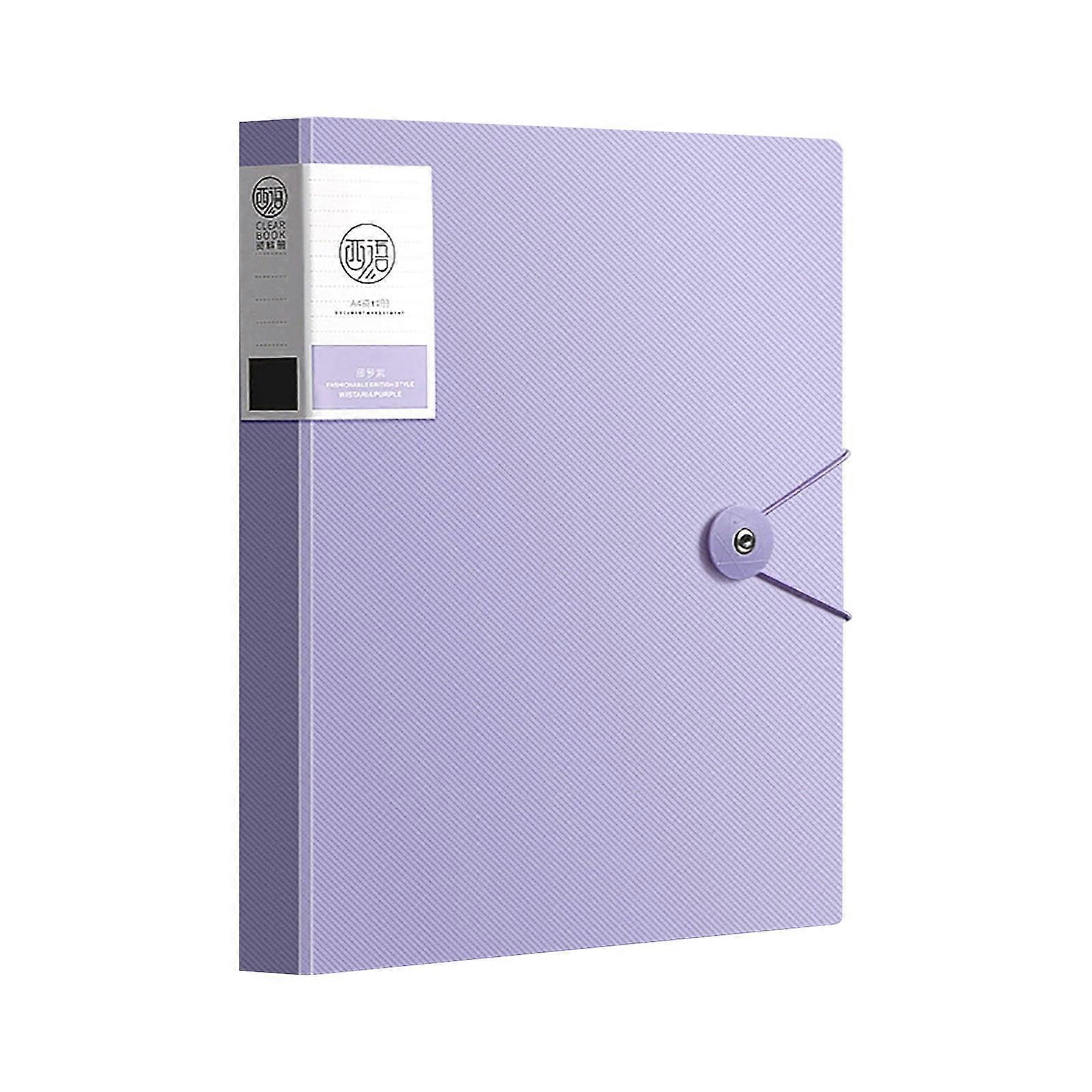 Yoloke A4 Transparent Insert Folder, 40 Page Data Book, Multifunctional Presentation Binder, Stable Polypropylene Sheets