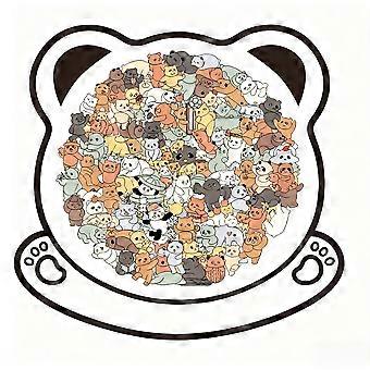 135-Piece Colored Dog Shaped Wooden Jigsaw Puzzle - Dogs Shaped Wooden Puzzles,Unique Animal Shape WoodenPuzzle,Cute Dogs Creative Gifts for Dog Love