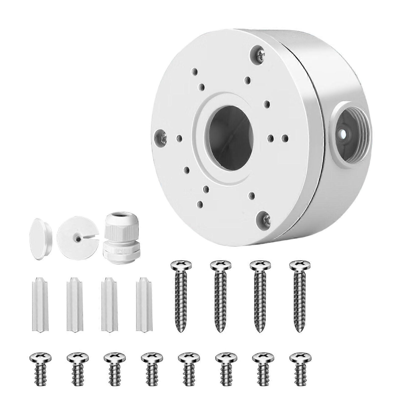 Waterproof CCTV Dome Camera Junction Box with Concealed Cable Management for Wall or Ceiling Mount