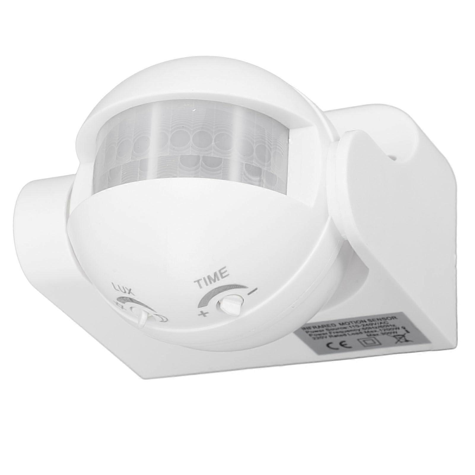 Motion Sensor Light Switch with Smart Detection, 180° Wide Coverage, Adjustable Timer, Wall Mount White