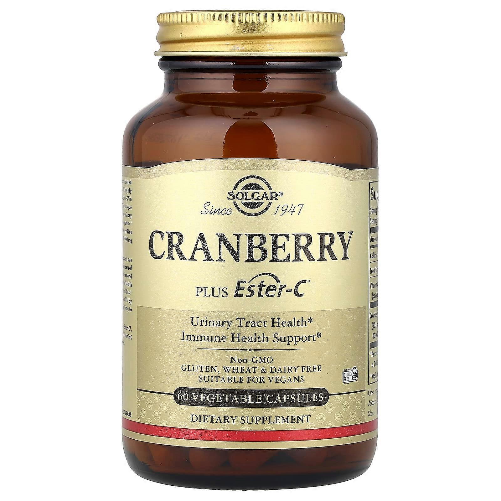 Solgar, Cran Flora with Probiotics, 60 Vegetable Capsules