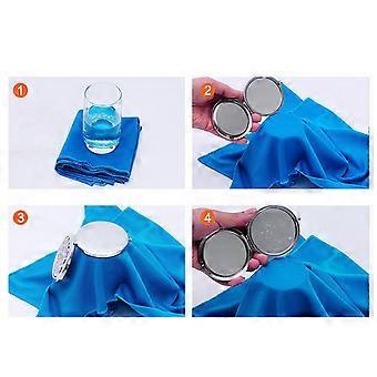 Toalha esportiva fria para refrescar, roxa, ideal para atividades físicas ao ar livre.