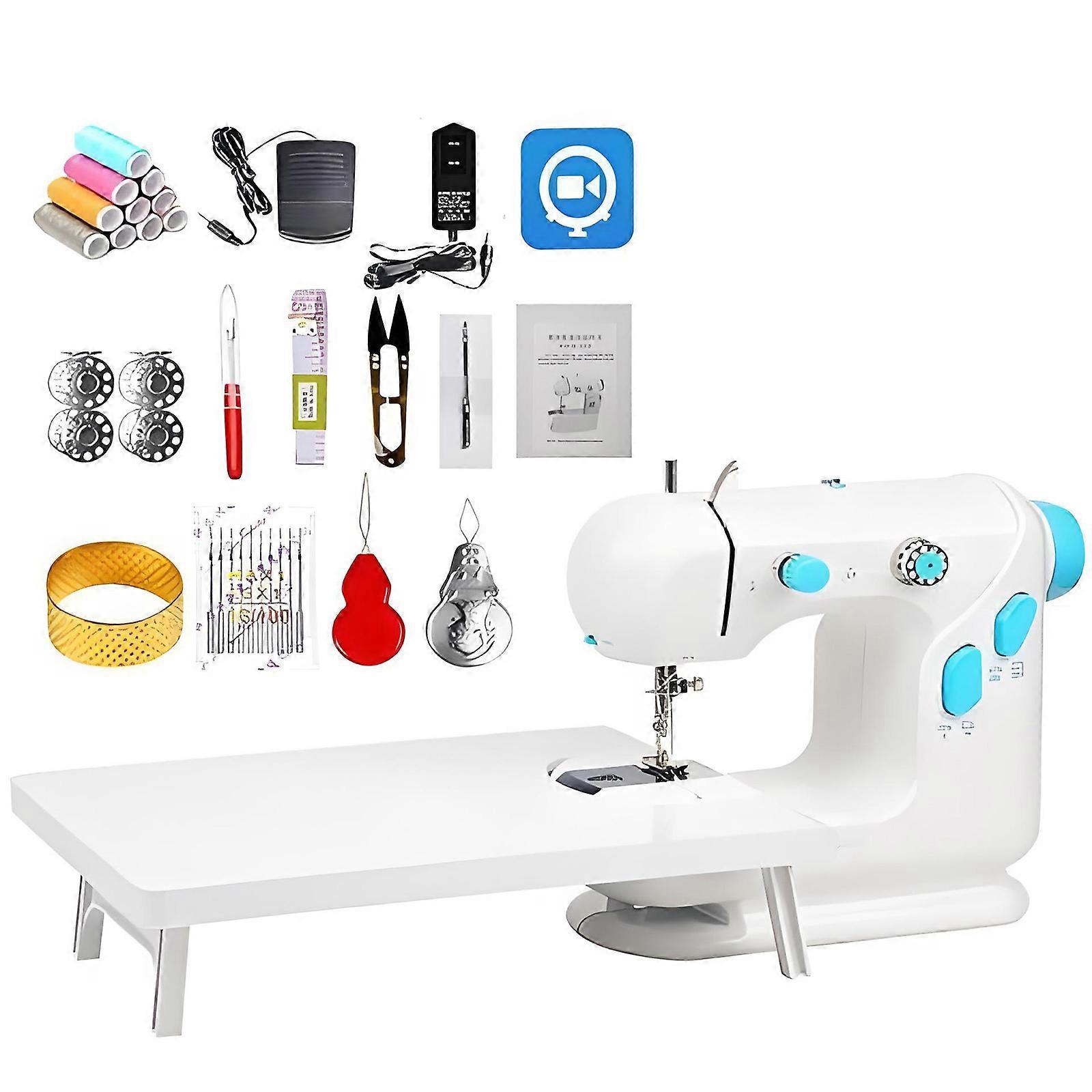 Multifunctional Small Sewing Machine With Multiple Stitching And Accessories Included Multicolor