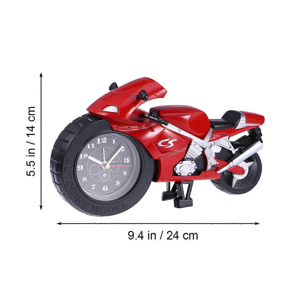 Cartoon Clock Motorcycle Design for Timekeeping Item