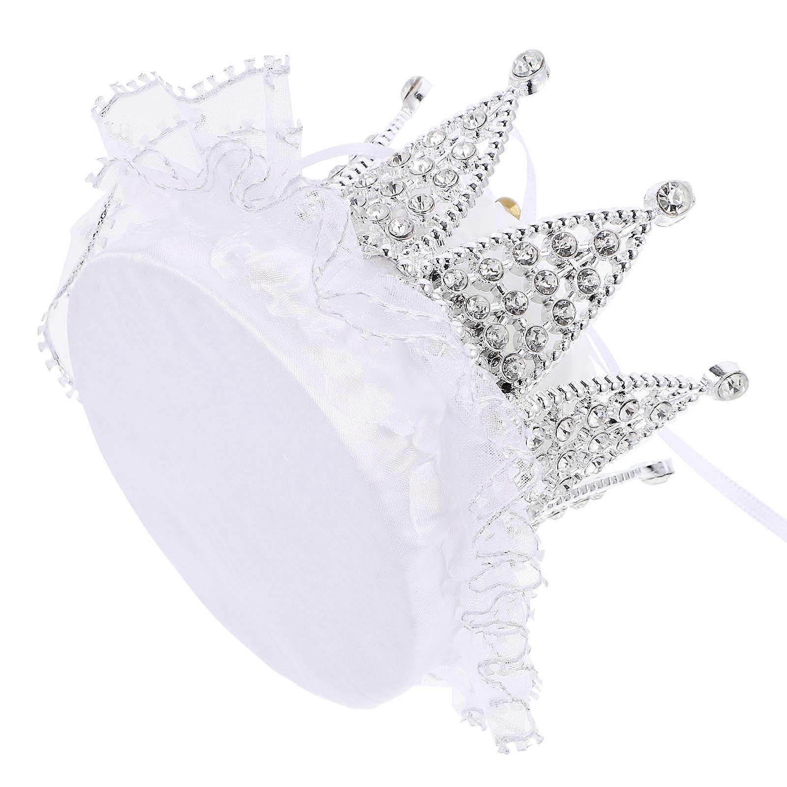 Crown Ring Box Wedding Ring Holder Crafted with Plastic