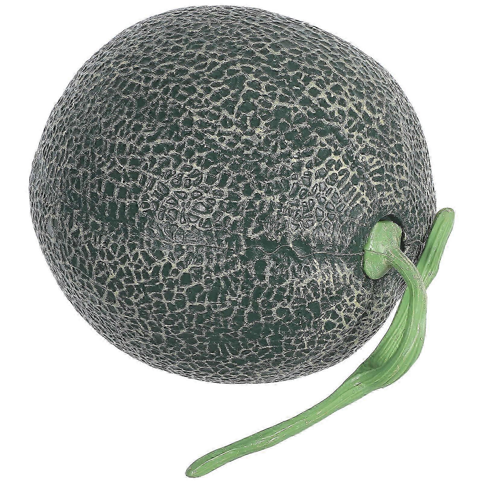Simulation Fruit Model Plastic Cantaloupe Ornament for Decor Simulation Decoration