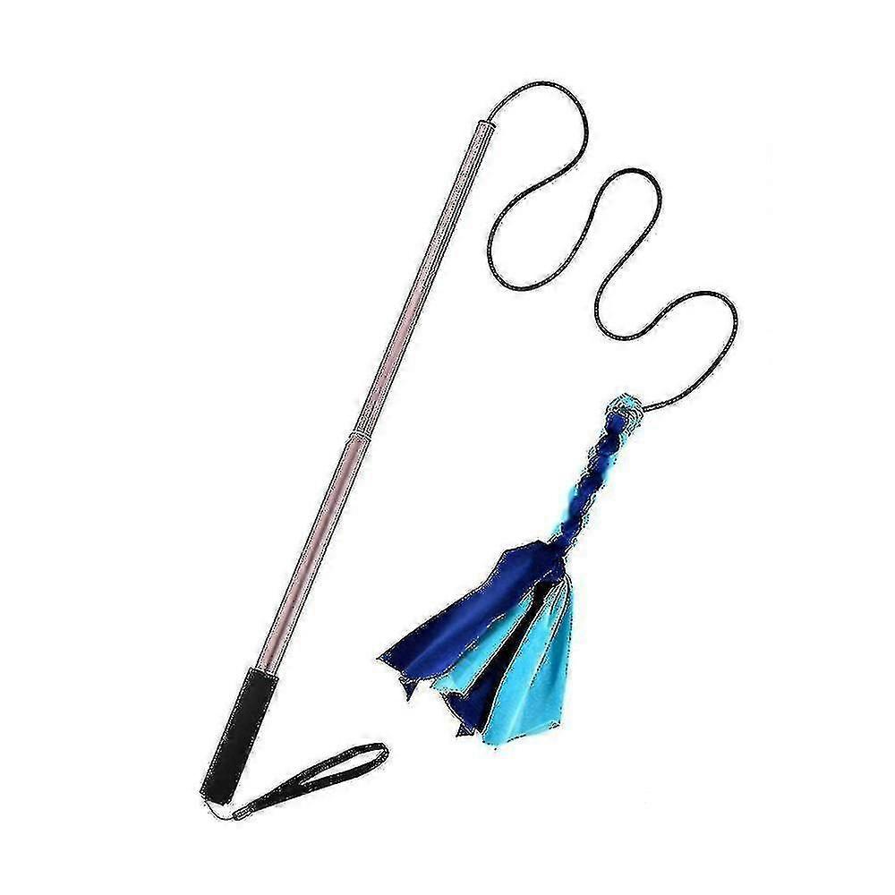 Dog Extendable Teaser Wand Pet Teasing Flirt Pole Funny Interactive