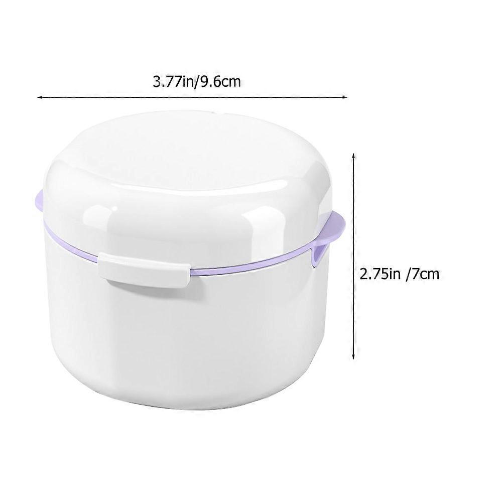 Denture Cleaning Case Portable Denture Case for Storage