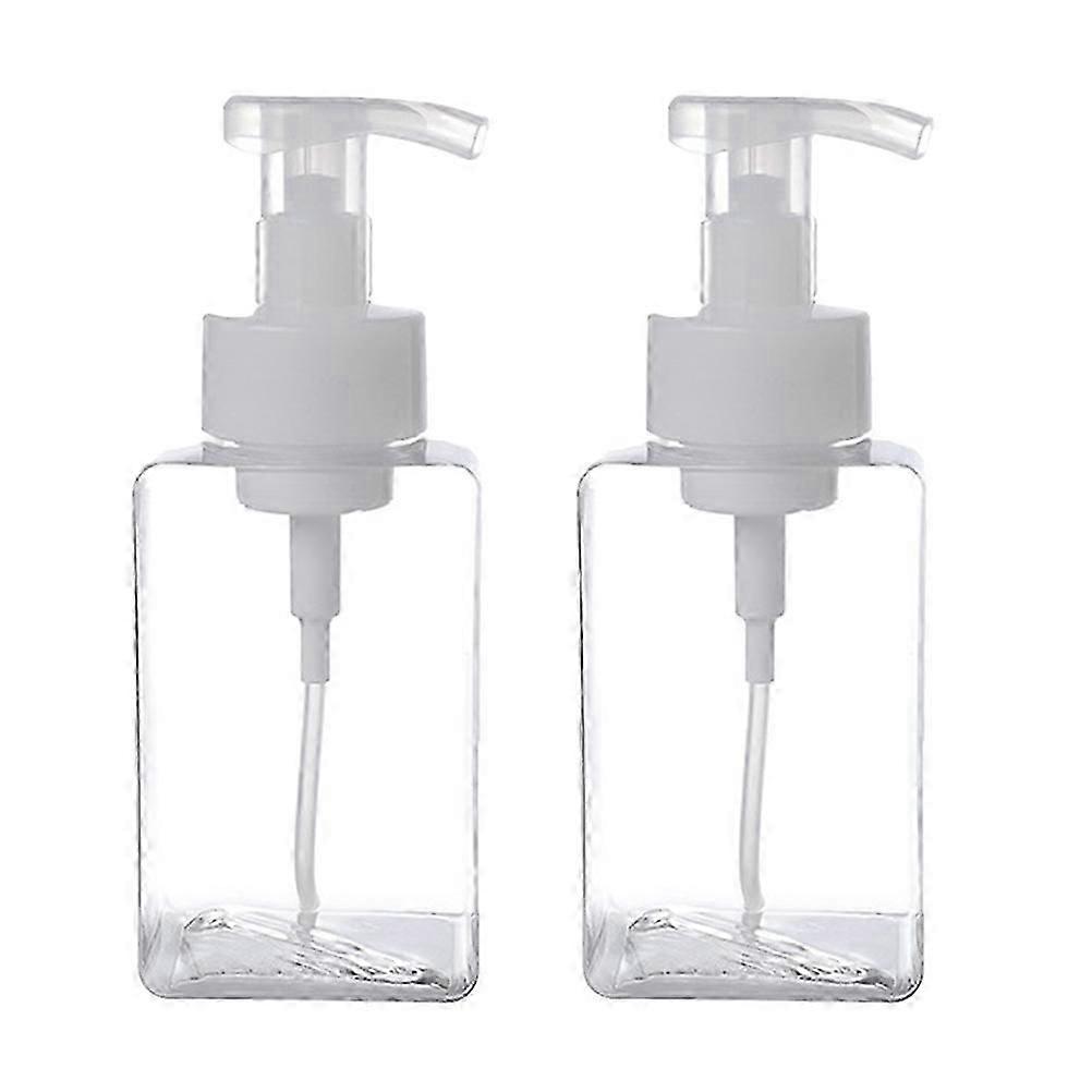 Pump Dispenser Foaming Bottle for Cosmetic Use 2Pcs White Bubble Maker