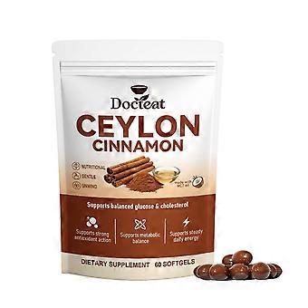 Doc/teat Ceylon Cinnamon 60 Counts Softgels, made with Mct Oil