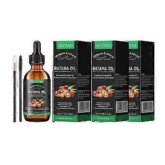 Óleo de Batana 1-3X - Óleo de Batana Puro e Natural, Promove o Crescimento Capilar, Elimina Pontas Duplas, Sem