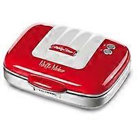red vintage waffle iron 1 unit