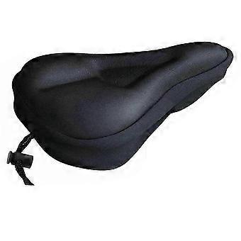 Fietszadelhoezen, zwart, met spons en siliconen vulling, ergonomische schokabsorptie, zeer elastische, ademende fietszadelhoes, x