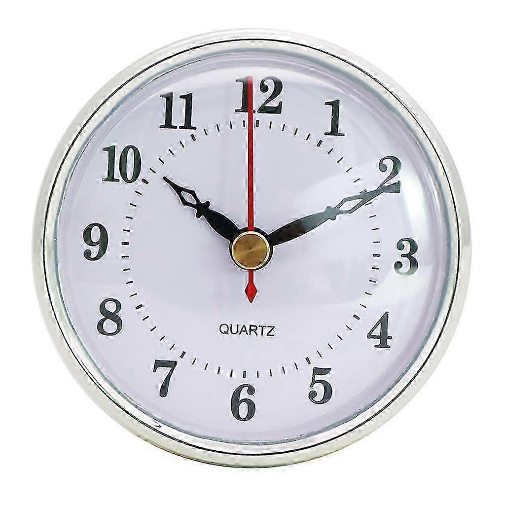 80mm/3.15inch Classical Clock Quartz Movement Insert Black Metal Clock Round