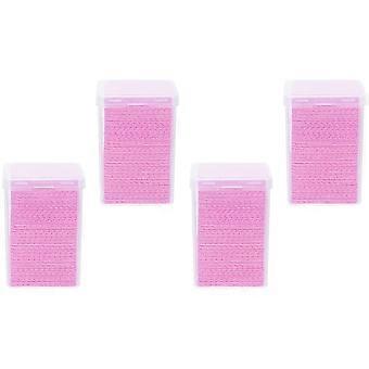 Glue Bottle Wiping Pad with Nail Polish Remover in Pink 800Pcs Cotton