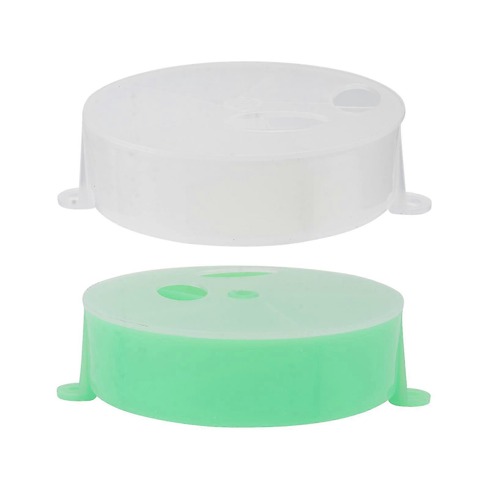2Pcs Acrylic Foraging Wind Wheels Interactive Playthings for Parrots