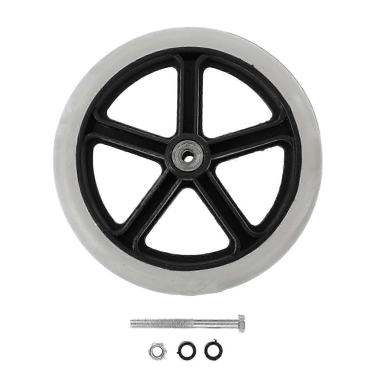 Wheelchair Front Wheel Universal Wheel Replacement Solid Tire 3Pcs