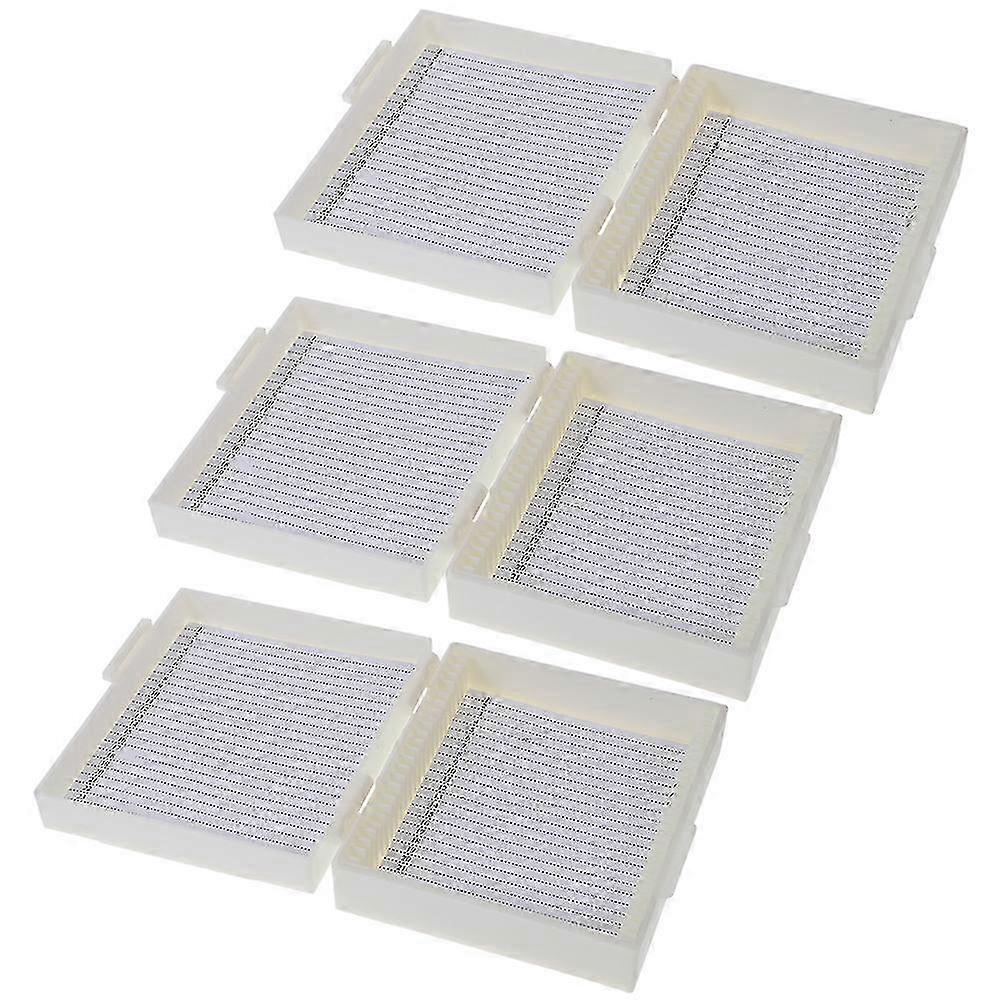 3Pcs Microscope Slide Boxes Scientific Specimens Storage Box Laboratory Supply