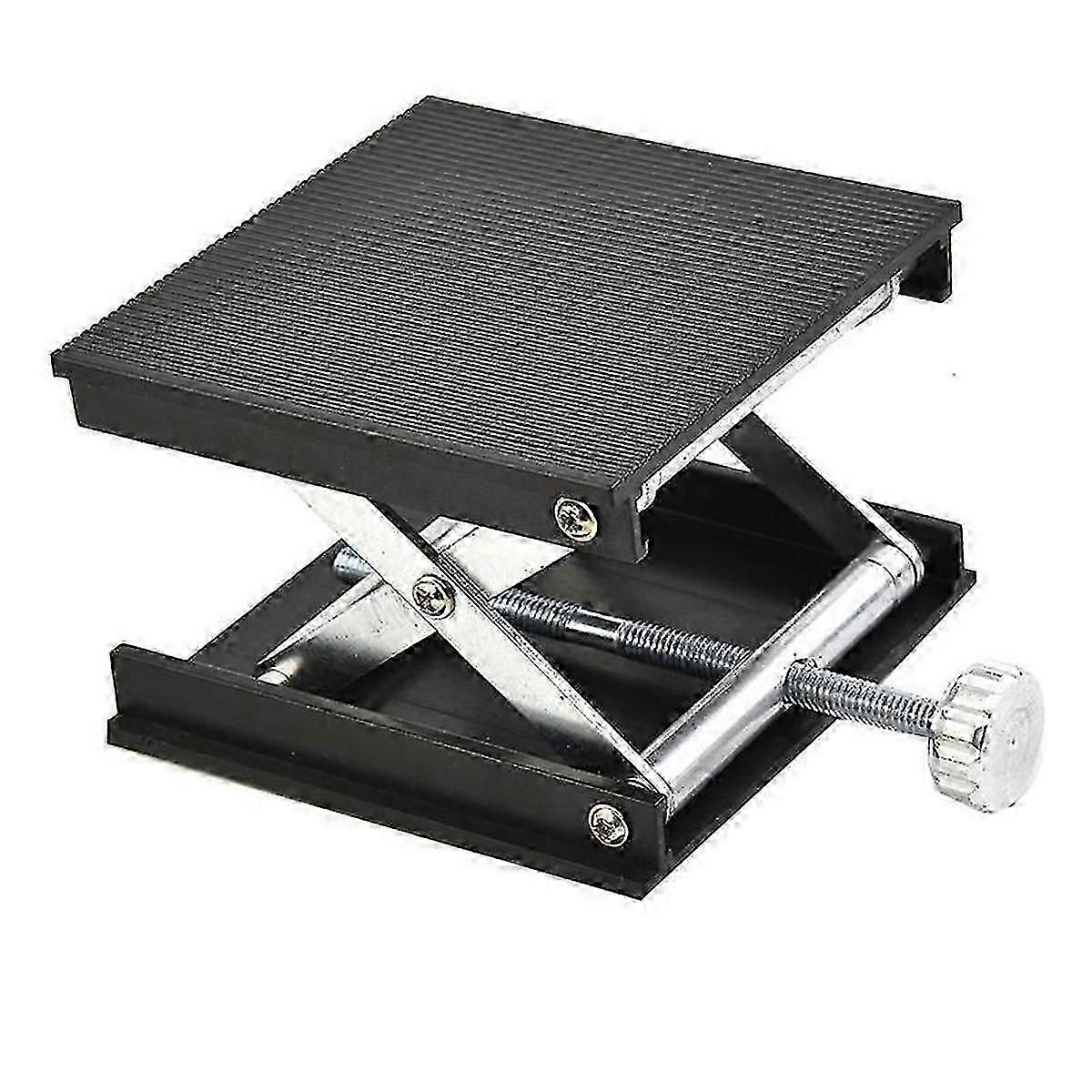 Adjustable laser leveling platform bracket for leveling the machine stand base
