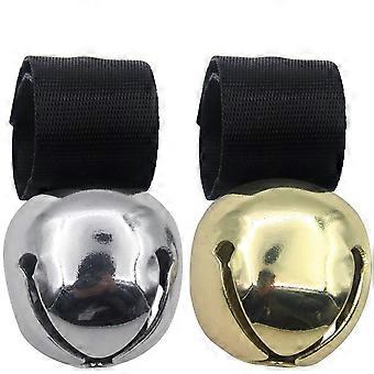 Grote hondenhalsbandbel voor training, wandelen, jagen, huisdierentracker, 2 stuks 3,8 cm extra luide huisdierbel voor het beschermen van wilde dieren en vogels (berenbel, koeienbel).
