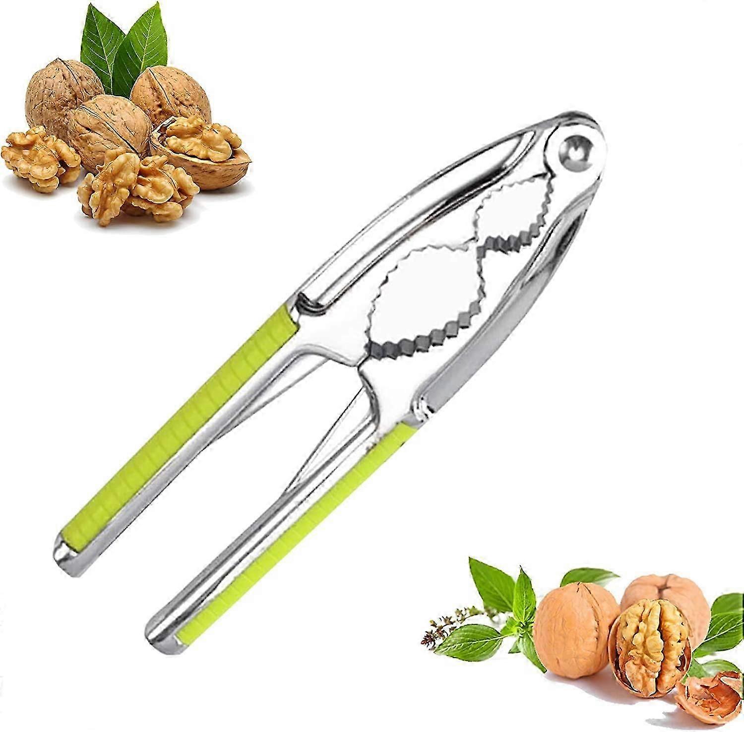 Nutcracker,Nut Tongs,Nut Tool Zinc Alloy Nutcracker, for Walnuts, Walnuts, Pecans, Hazelnuts, Almonds-ykli