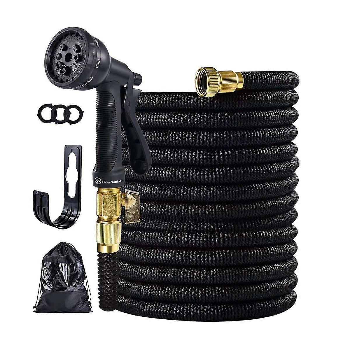 30m 100ft Expandable Stretchy Hose 10 Function Spray Nozzle