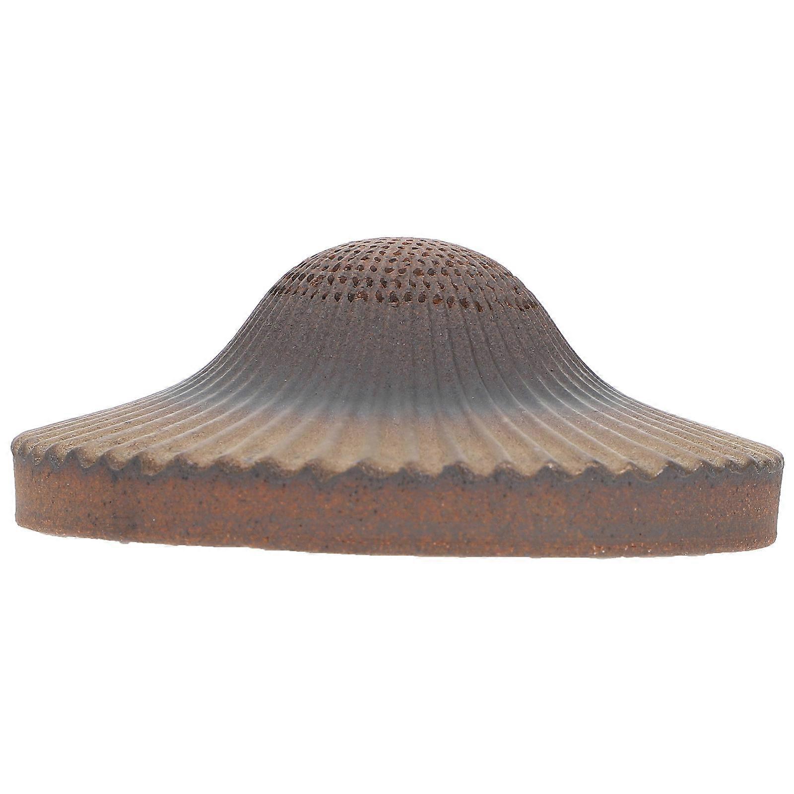1pc Creative Tea Filter Ceramic Tea Strainer Tea Ware Accessory (Brown)