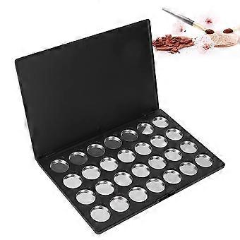 Leere magnetische Lidschattenpalette mit 28 runden Metallpfännchen, DIY-Reise-Make-up