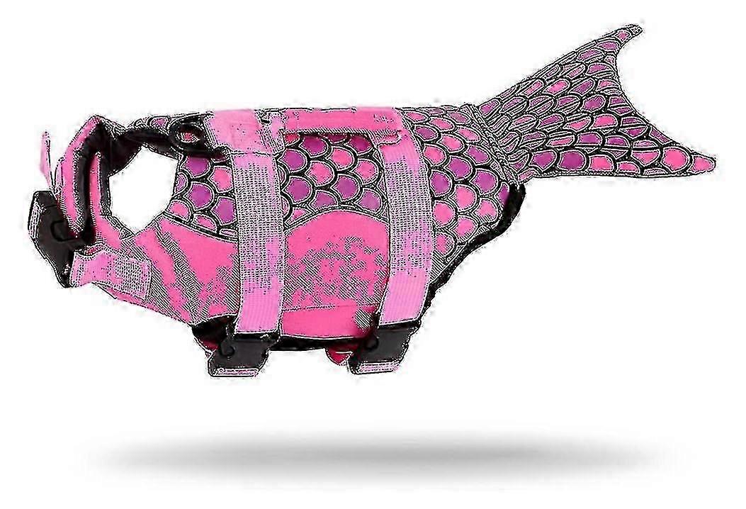 Adjustable Flotation Dog Life Jacket compatible with Small Dogs With Rubber Handle