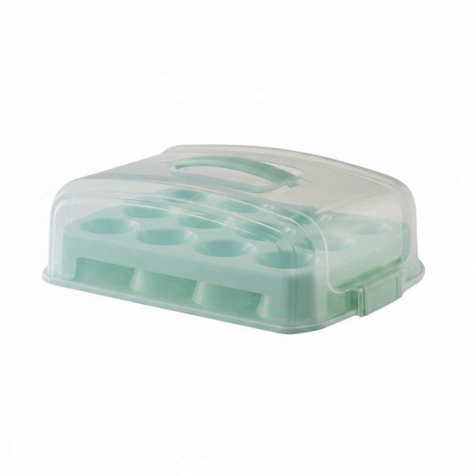 Rectangular Cupcake Container with Handle Food Grade Material for Parties