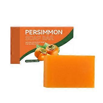 2026 Persimmon Soap Bar for Old People Smell, Natural Deodorant Body Face Bar Soap for Body Odor Control, Remove Bad Body Odor