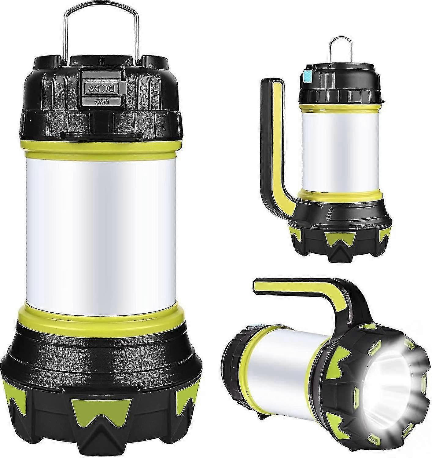 Camping Lantern, Usb Rechargeable Led Camping Light Dimmable Waterproof Multifunction Camping Flashlight Portable