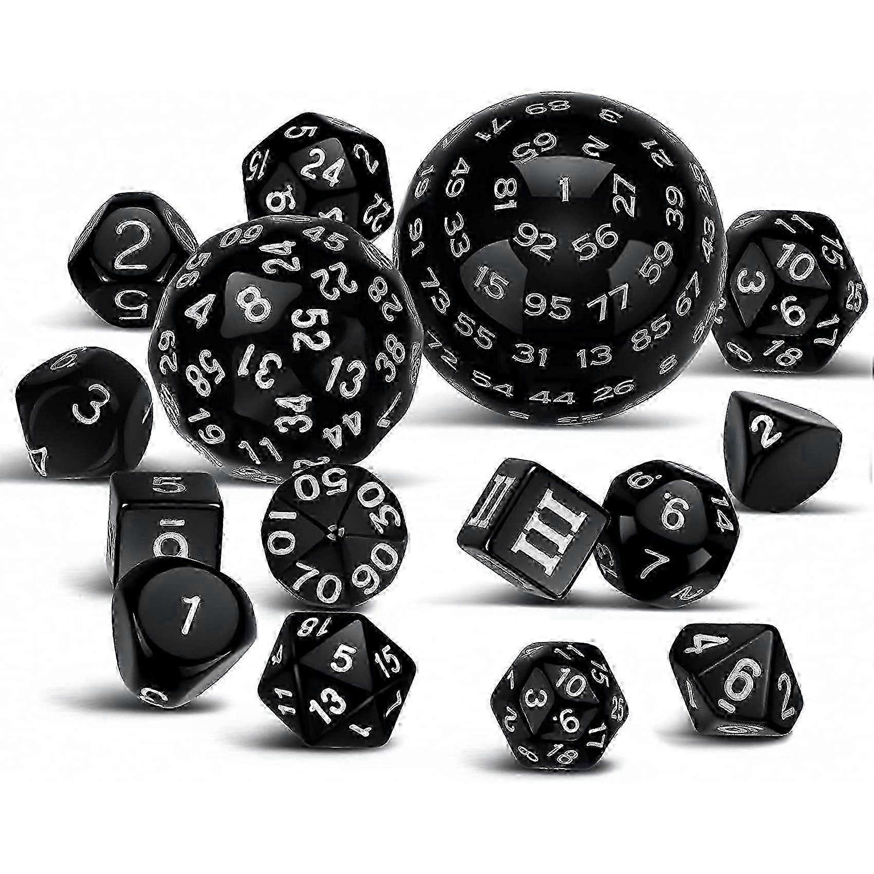 100 sides dice set polyhedral D3-D100 compatible with DND tabletop games