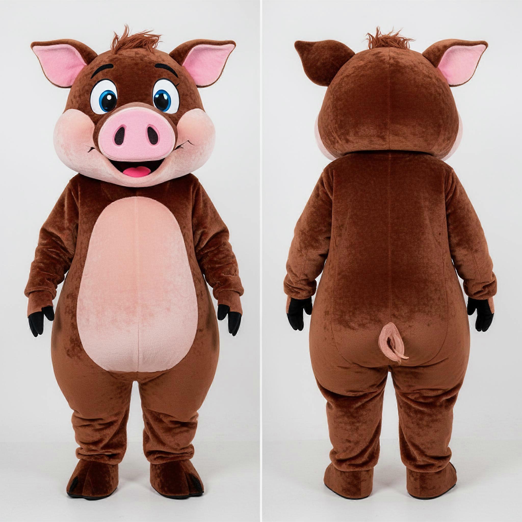 MASTICOT Chocolate Brown Cuddly Sow Mascot