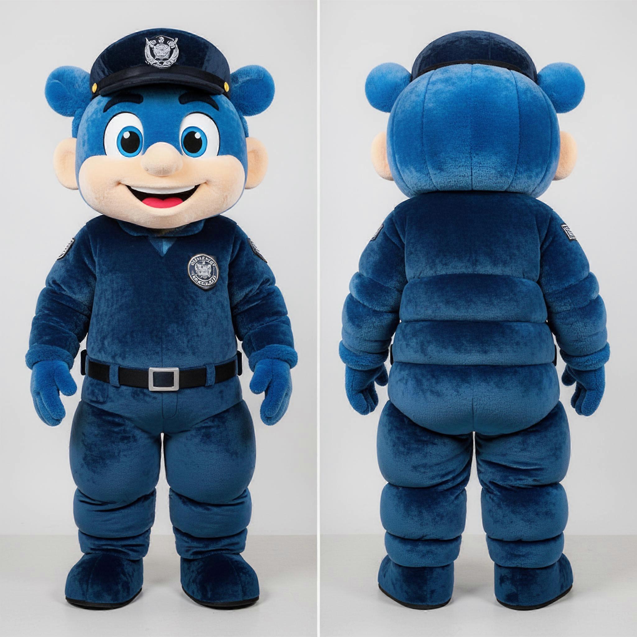 MASTICOT Deep Blue Velvety Navy Seal Mascot