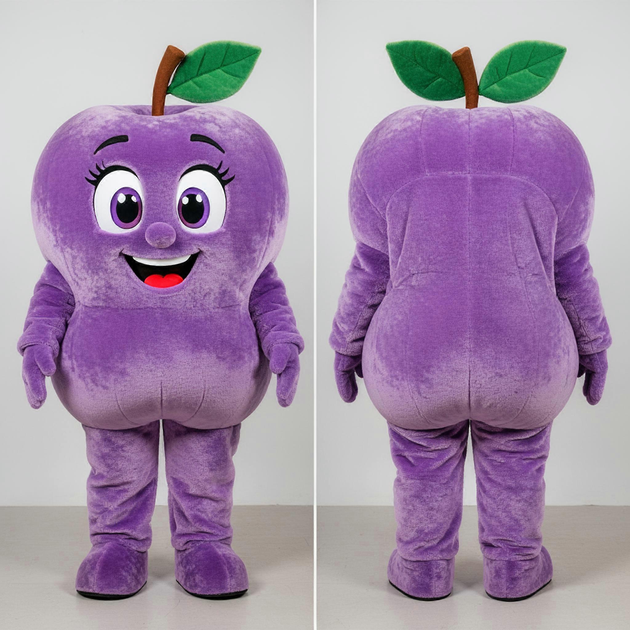 MASTICOT Lavender Round Apple Mascot