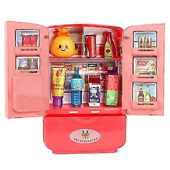 Simulated Refrigerator, Kitchen Toy, Fun Puzzle Toy L0J9
