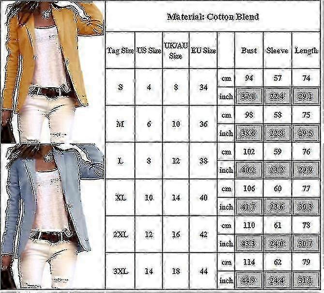 Ladies Work Office Lapel Jacket Suit Blazer One Button