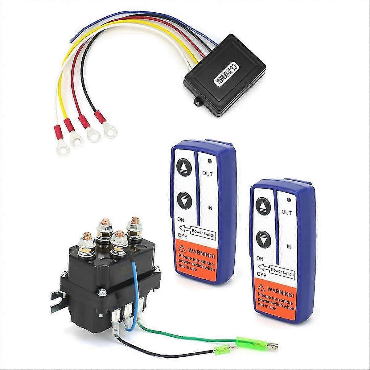 Wireless Remote Control Winch Kit 12V 250A Waterproof